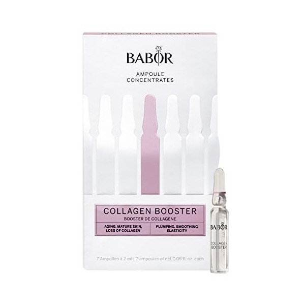 Babor Booster de Collagène Ampoules de Sérum Anti-Vieillissement pour Le Visage, avec Tri-Peptide pour Davantage D’Élasticité