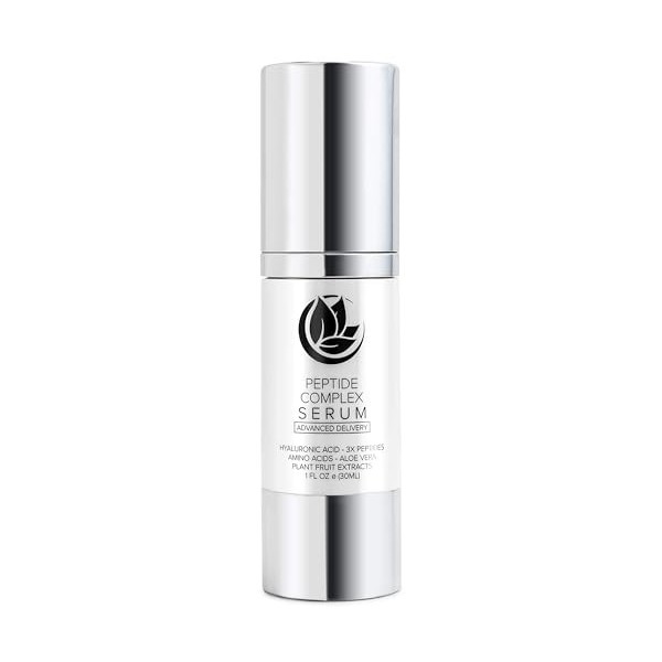 Peptide Complex Serum de Microderm GLO - Tonification de la peau, raffermissement du visage, 100% PURE NATURAL, Repulpe, hydr