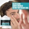 Pemarlis 50g Crème anti - âge collagène pour hommes, crème anti - âge rides pour hommes crème rides hydrolysée collagène, crè