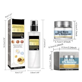 Dyceittdia Collagène Descargot, 100ml Sérum au Collagène Descargot et 50g Crème Hydratante à la Mucine Descargot, Hydratat