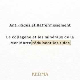 Kedma - Crème de Jour Régénérante au Collagène et Minéraux de la Mer Morte - Anti-Rides et Raffermissante - Pour Tous Types d