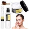 3pcs Snail Mucin Essence, Snail Mucin Skincare Sets, crème raffermissante au collagène de bave descargot pour une peau plus 