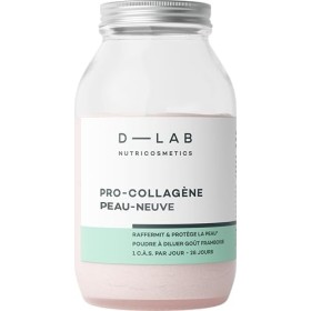 D-LAB Pro-Collagène Peau Neuve | 1 Mois de Complément Alimentaire Anti-Âge | Réduit Visiblement les Rides, Hydrate en Profond