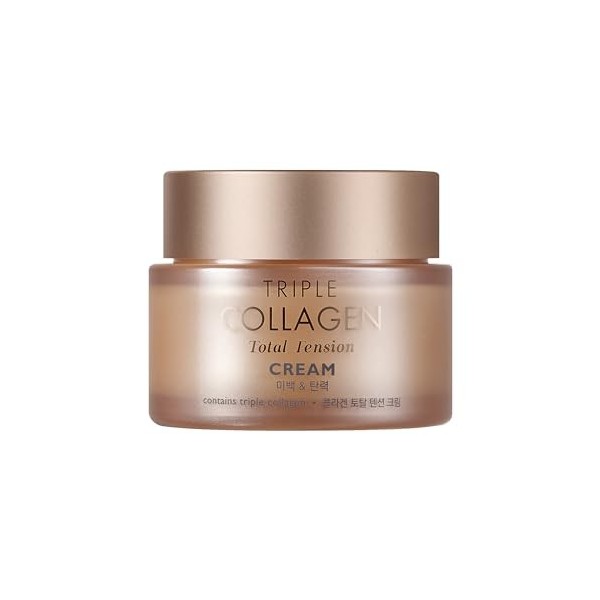 TONYMOLY Triple Collagen Total Tension Cream - Crème au collagène pour le visage - Crème raffermissante de la peau, crème ant