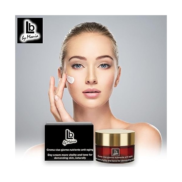 Lb by Monia Crema Viso giorno - rughe - anti aging - idratante - ossiginante - con acido Ialuronico - collagene marino - trat