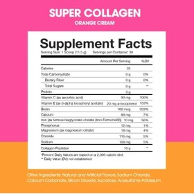 Obvi. Super Collagen, Orange Cream, 30 Servings