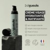 Belgueule Crème Visage Barbe Homme Hydratante Matifiante - Soin Anti-Âge Naturel Acide Hyaluronique, Aloe Vera, Racine de Gui