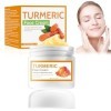 Crème Hydratant Curcuma,Crème au Curcuma,Crème Anti âge,Crème Visage au Curcuma pour les Taches Sombres,Crème Réparatrice Vis