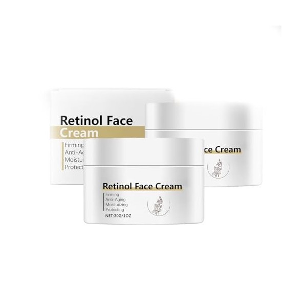 Crème au rétinol pour le visage, crème hydratante au rétinol pour le visage, crème au rétinol pour les rides, crème hydratant