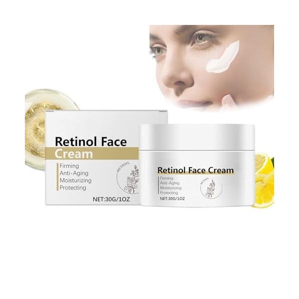 Crème Au Rétinol Pour Le Visage, Crème Hydratante Pour Le Visage, Crème Au Rétinol, Crème Hydratante Anti-âge Pour Le Visage,