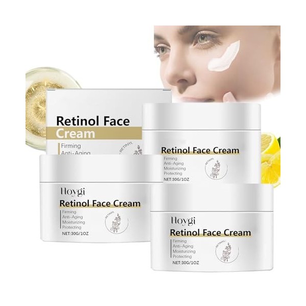 Crème Au Rétinol Pour Le Visage, Crème Hydratante Pour Le Visage, Crème Au Rétinol, Crème Hydratante Anti-âge Pour Le Visage,