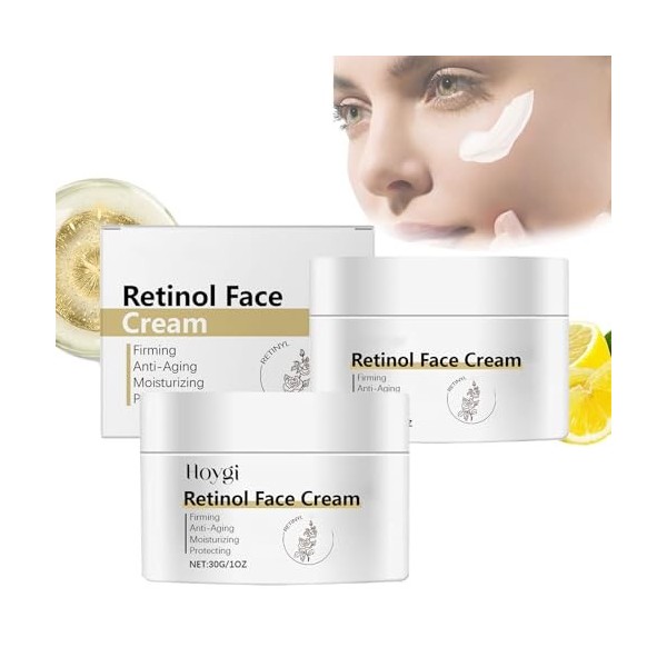 Crème Au Rétinol Pour Le Visage, Crème Hydratante Pour Le Visage, Crème Au Rétinol, Crème Hydratante Anti-âge Pour Le Visage,