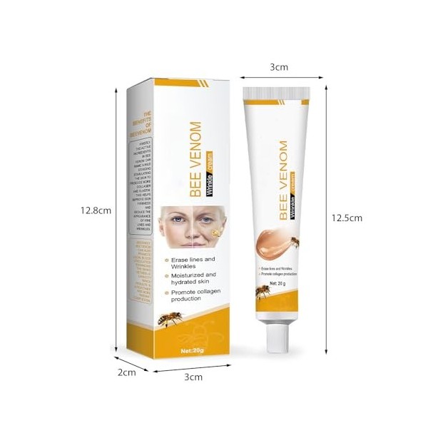 Bee Venom Wrinkle Removal Cream,Anti Wrinkle Firming Multi Purpose Cream,Sérum Raffermissant Vivant Premium,Corporelle Raffer