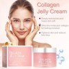 Collagen Jelly Cream, Crème à la Gelée de Collagène, 100g Crème Anti-Âge Au Collagène Pour, Collagen Cream for Face Réduit le