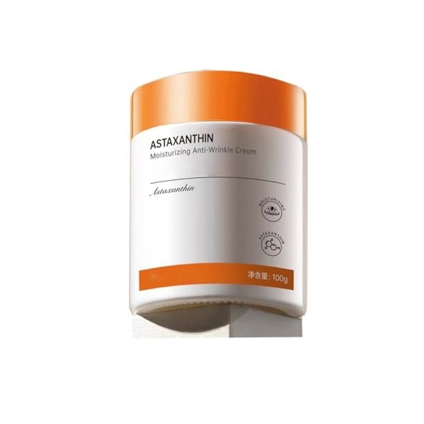 Crème hydratante raffermissante et anti-rides à lastaxanthine, crème hydratante anti-rides à lastaxanthine, sérum actif en 