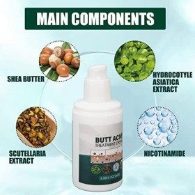 Traitement de Nettoyage des Boutons des Fesses, Crème pour les Boutons des Fesses, Lotion de Compensation de lacné des Fesse