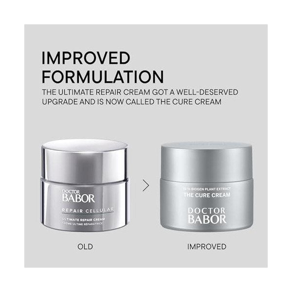 Doctor BABOR Regeneration Crème revitalisante pour le visage, avec 15% dextrait de plante biologique, anti-inflammatoire et 