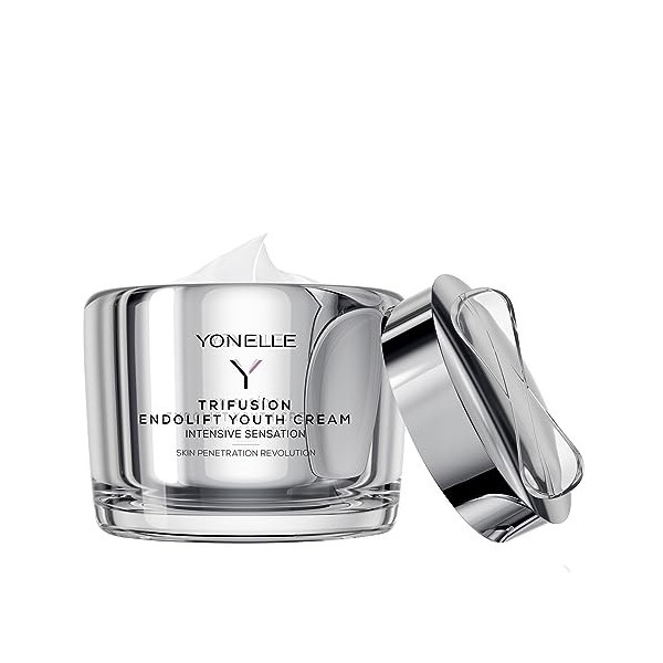 YONELLE TRIFUSION Crème pour le visage matures, sèches et normales - Effet liftant - Crème anti-rides avec acide glucarique e