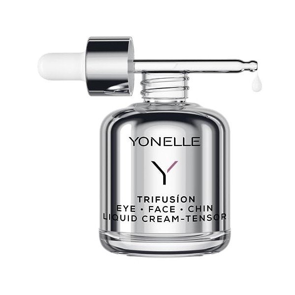 YONELLE TRIFUSION Crème liquide pour le visage pour peaux matures, jour et nuit – Crème anti-rides avec acide glucarique et p