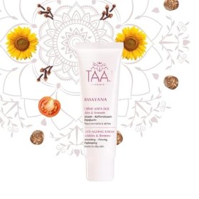 TAAJ | Crème Anti-Âge - RASAYANA | Lissante, Raffermissante & Repulpante | Apporte une réponse ciblée contre les Rides, Ridul