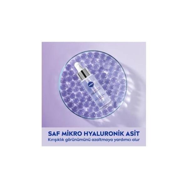 NIVEA Sérum Hyaluronique Repulpant Cellular Expert Filler 30 ml , Sérum Léger et à Absorption Rapide, Sérum Anti-Rides Non A