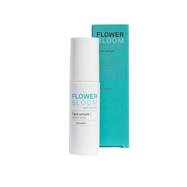 Flower Bloom, Deep Hydration Serum, Sérum Visage à Base de Chanvre, avec Acide Hyaluronique et Trois Poids Moléculaires, Hydr