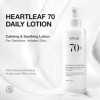 ANUA Lotion quotidienne Heartleaf, hydratant pour le visage à lacide hyaluronique pour peaux sensibles, légère, soin coréen 