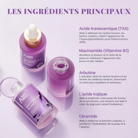 ANAiRUi 10% Tranexamic Acid Serum, Sérum Correcteur de Taches Brunes avec dacide Tranexamique & Acide Hyaluronique & Niacina