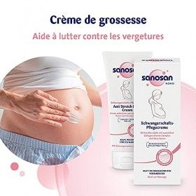 sanosan Creme anti vergeture grossesse - anti vergeture grossesse - Crème anti vergetures grossesse sans huile de paraffine, 