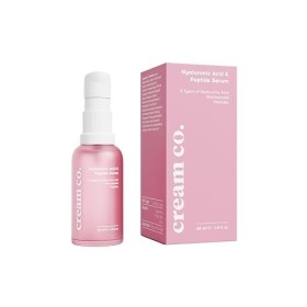 cream co. Sérum peptidique et acide hyaluronique pour tous types de peau, niacinamide, sérum anti-âge pour le visage, végétal