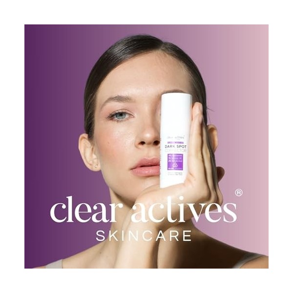 Clear Actives - Sérum anti-taches avec Niacinamide, Acide Salicylique et Synovea® HR | 4X plus efficace que lHydroquinone | 