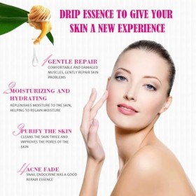 Escargot Collagène Visage Sérum, Sérum Concentré, Sérum Réparateur, Ultra Hydratante - Anti-rides - Lissage, Soin Enrichi en 