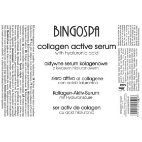 Sérum actif au collagène avec acide hyaluronique 50 g BINGOSPA