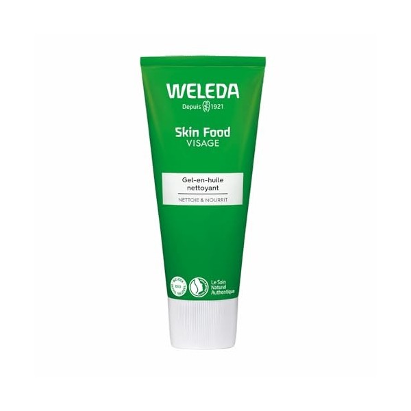 WELEDA - Skin Food Gel-en-huile nettoyant - Pour les peaux sèches - Nettoie en douceur et élimine impuretés et maquillage - N