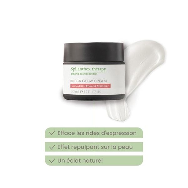 Spilanthox therapy - Mega Glow Cream - Crème visage 3en1 - lissage immédiat des expressions, soin & éclat - soin du visage - 