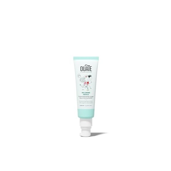 OUATE - Ma Crème Idéale - Crème Visage Hydratante et Apaisante - 9-11 Ans - Beurre de karité bio - 97% dIngrédients dOrigin