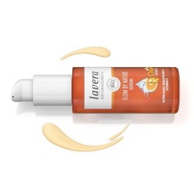 lavera GLOW BY NATURE Sérum - cosmétiques naturels - végan - Q10 & Vitamine C - hydratant - Anti-rides - revitalisant - peau 