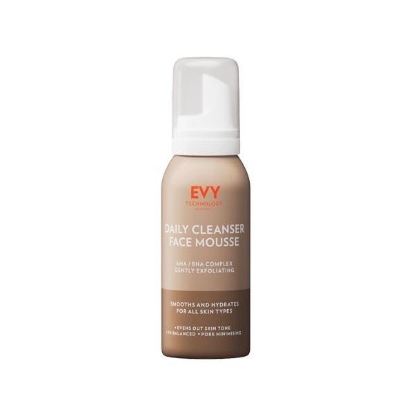 EVY Crème de Jour en Mousse avec Protection UV SPF 50 - dernière technologie anti-âge, hydratante, sans parfum, vegan