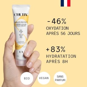 Cultiv - Crème visage repulpante 40ml - Anti-âge et Hydratante - Acide hyaluronique - Texture onctueuse - Efficacité prouvée 