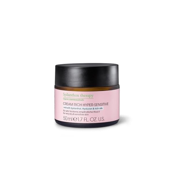 Spilanthox therapy - Cream Rich Hyper-Sensitive - Crème visage pour peaux sensibles et sèches – Spilanthol & acide hyaluroniq