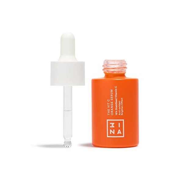 3INA MAKEUP - The Vit C Orange Serum - Transparent - Serum Vitamine C visage stabilisée à 15% - Effet antioxydant - Éclaircit