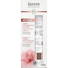 lavera MY AGE Crème contour yeux & lèvres - atténue les rides & ridules - raffermit le contour des yeux & des lèvres des peau