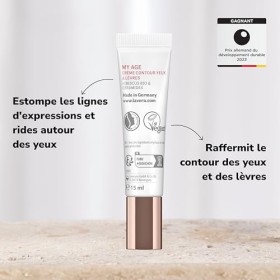 lavera MY AGE Crème contour yeux & lèvres - atténue les rides & ridules - raffermit le contour des yeux & des lèvres des peau