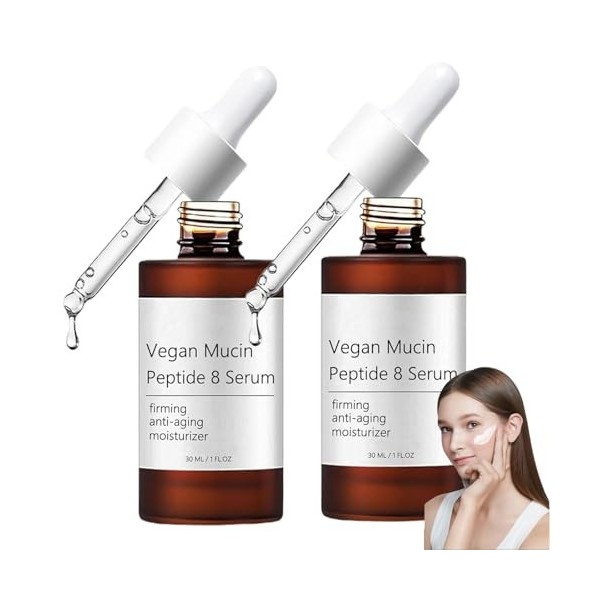 Sérum Vegan Mucin Peptide 8, Alltimate Vegan Mucin Peptide 8 Serum, Vegan Mucin Firming & Anti-Aging Moisture Facial Skin Car