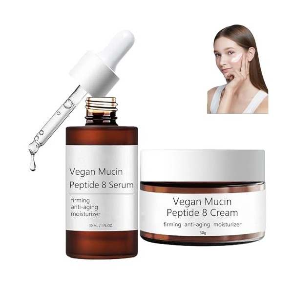 Sérum Vegan Mucin Peptide 8, Alltimate Vegan Mucin Peptide 8 Serum, Vegan Mucin Firming & Anti-Aging Moisture Facial Skin Car