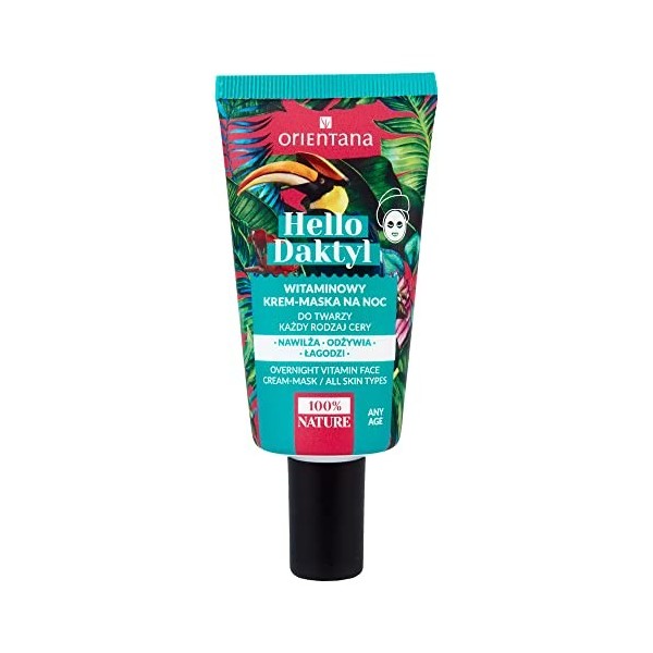 Orientana - Crème hydratante naturelle Hello Dactyl | Extrait de datte | Vegan naturel | Texture gel crème légère | Nourrit, 