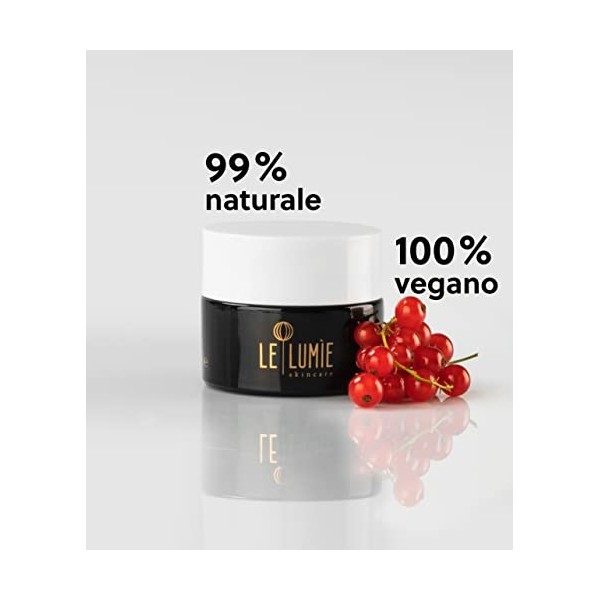 Le Lumie Amabile – Crème Visage Anti-Rides Repulpante, Élastifiante et Illuminatrice Vegan Made In Italy 50 ml