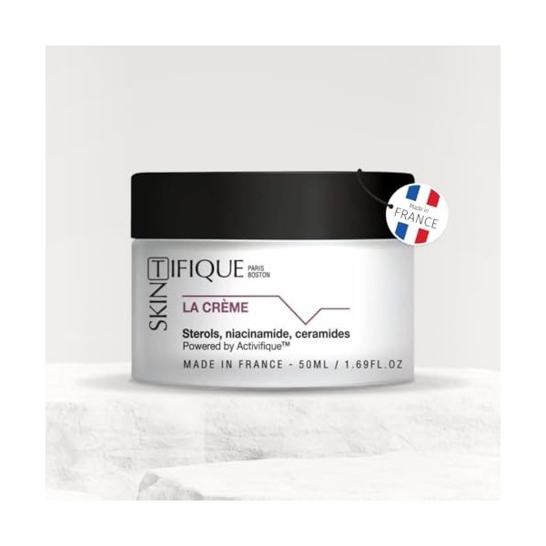 Skintifique | La Crème Hydratante & Anti-Âge | Protection UV, Soin Peau Sensible, Sans Parfum/Parabène ni Silicone, Hypoaller