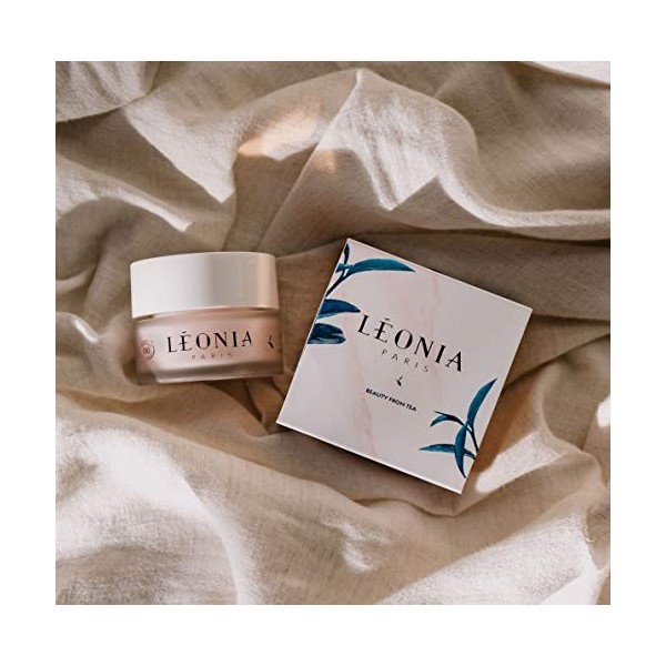 LÉONIA Crème Riche Thé Blanc - Soin Éclat Hydratant et Antioxydant - Certifiée Bio et Vegan 50ml 