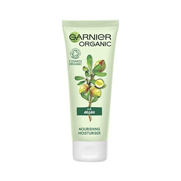 Garnier Crème à laloe vera et à lhuile dargan - Cosmétique naturel - Soin hydratant riche à largan - Garnier Bio - 1 x 50